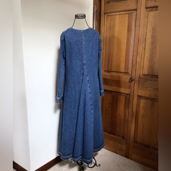 Zara Long Denim Dress New, XS - Picture 5 of 10